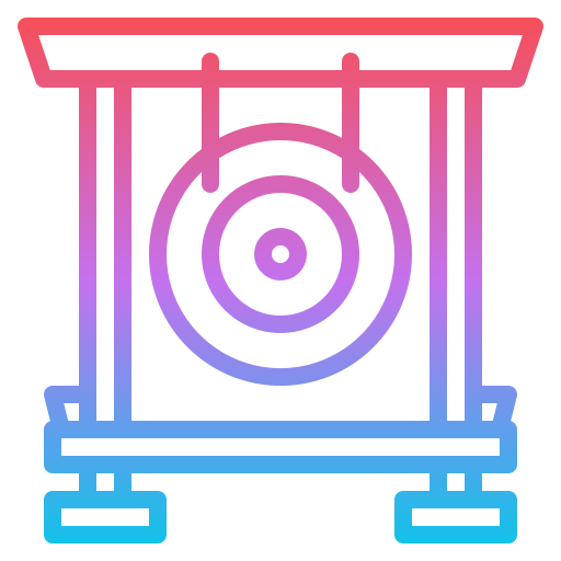 Гонг Iconixar Gradient иконка