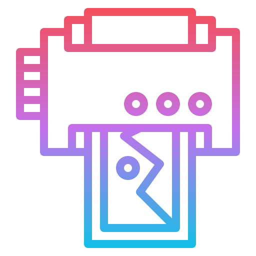 printer Iconixar Gradient icoon