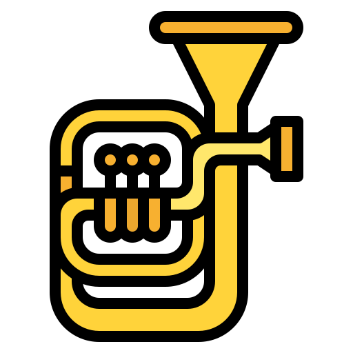 tuba Iconixar Lineal Color icono