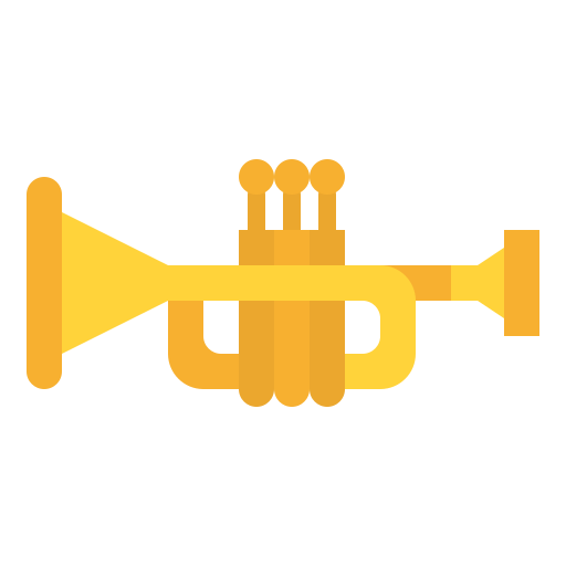 Trumpet Iconixar Flat icon