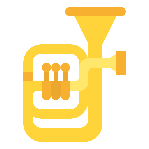 tuba Iconixar Flat icono