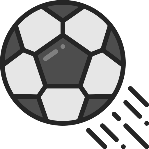 pelota de fútbol Generic Outline Color icono