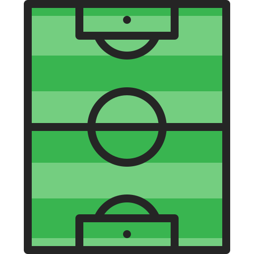 Футбольное поле Generic Outline Color иконка
