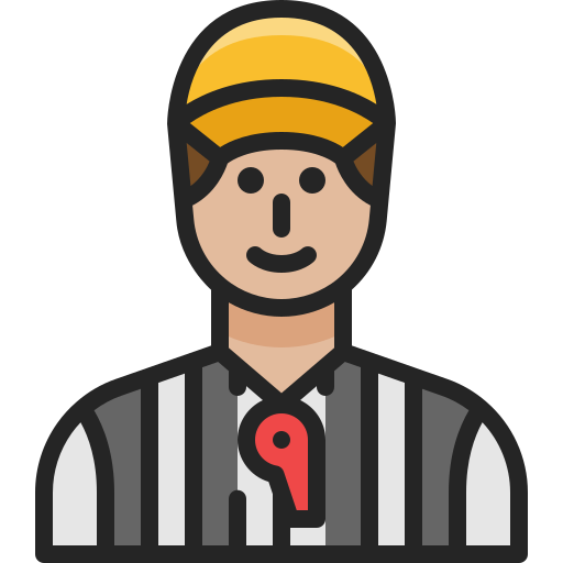 Football referee Generic Outline Color icon