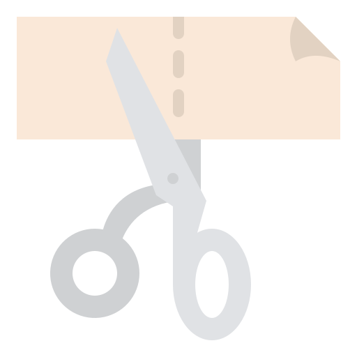 cortar Iconixar Flat icono