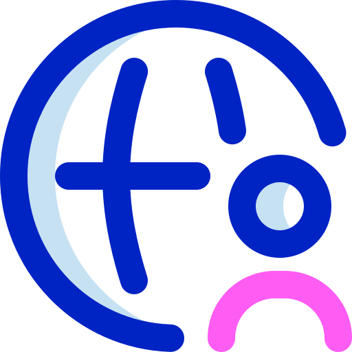 sieć społeczna Super Basic Orbit Color ikona