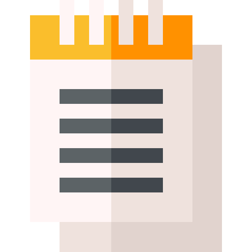 Notepad Basic Straight Flat icon