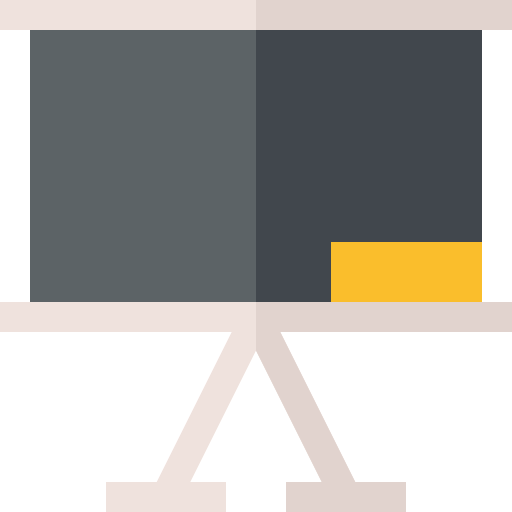 krijtbord Basic Straight Flat icoon