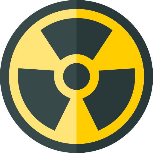 Radioactive Basic Straight Flat icon