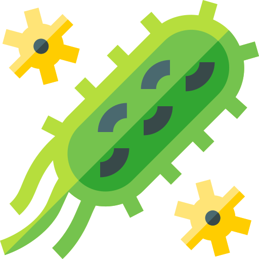 細菌 Basic Straight Flat icon