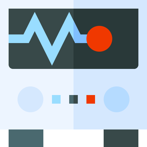 kardiogram Basic Straight Flat ikona