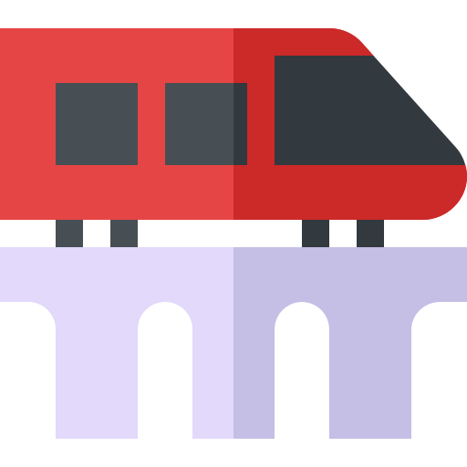 기차 Basic Straight Flat icon