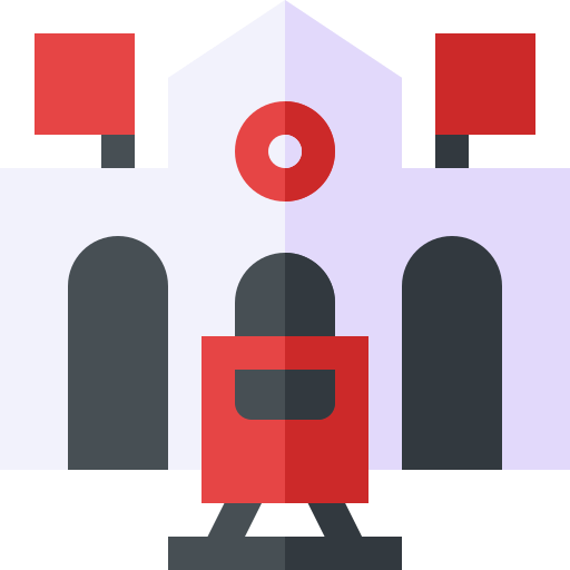 estación de tren Basic Straight Flat icono