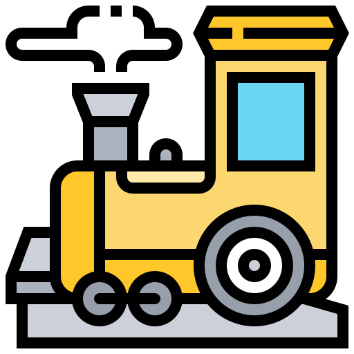 dampflokomotive Meticulous Lineal Color icon