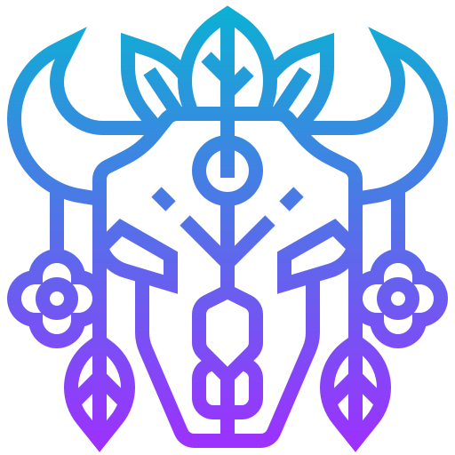 Bull skull Meticulous Gradient icon