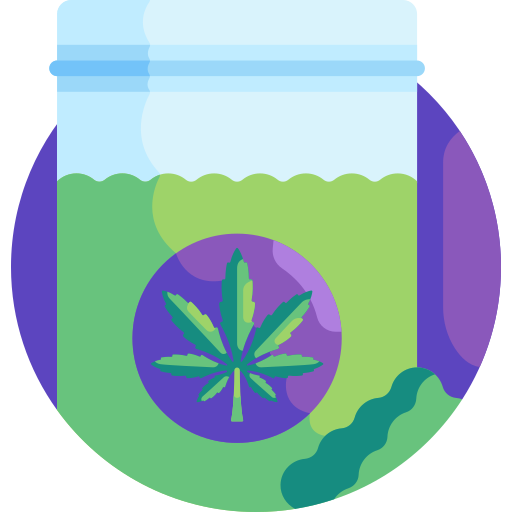 cannabis Detailed Flat Circular Flat icona