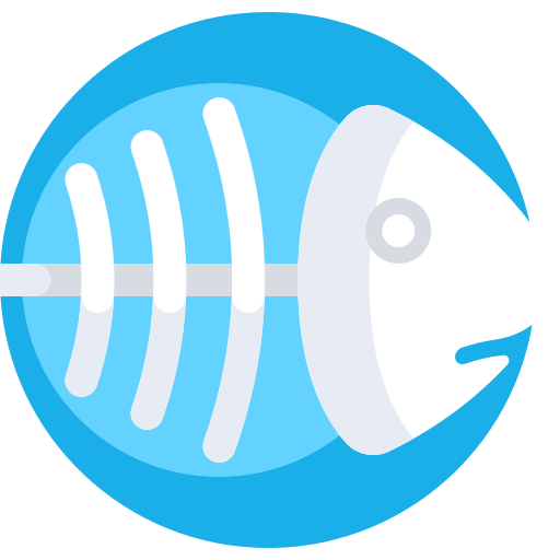 魚の骨 Detailed Flat Circular Flat icon