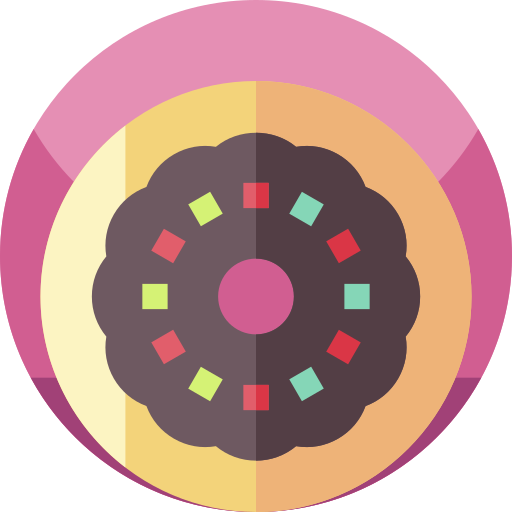 krapfen Geometric Flat Circular Flat icon