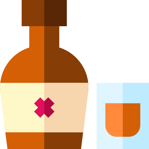 Rum Basic Straight Flat icon