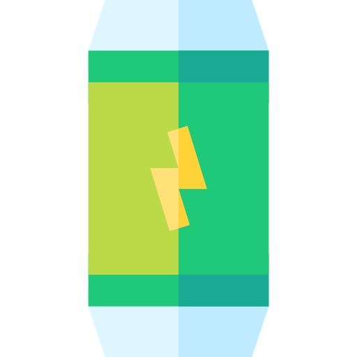 Energy drink Basic Straight Flat icon