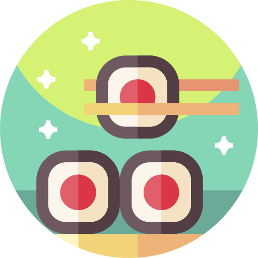 sushi Geometric Flat Circular Flat icono