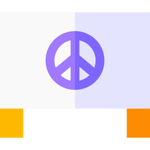paix Basic Straight Flat Icône