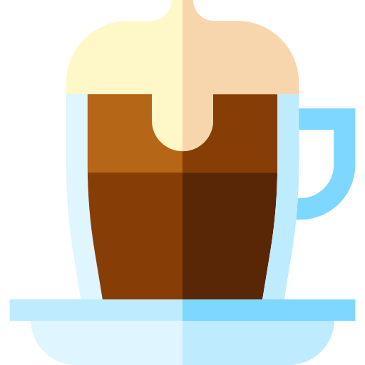 cappuccino Basic Straight Flat icoon