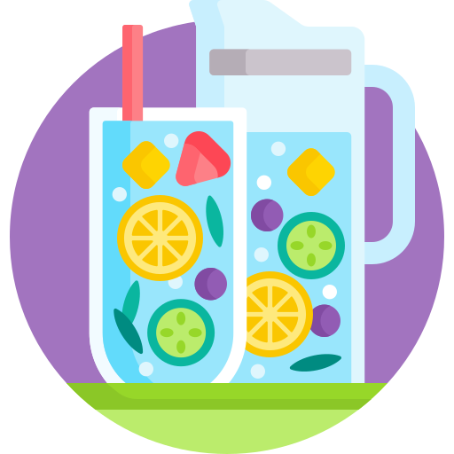 Infused water Detailed Flat Circular Flat icon