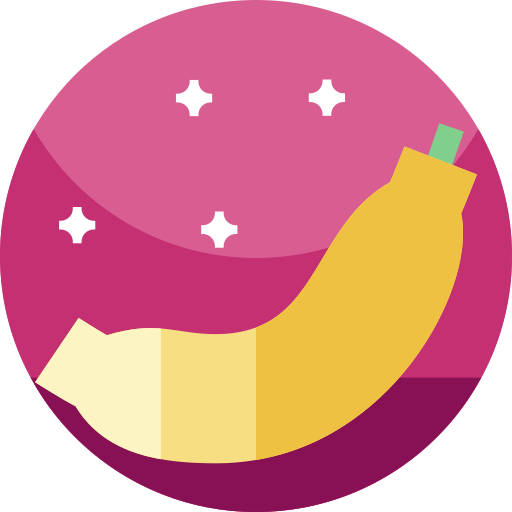banaan Geometric Flat Circular Flat icoon