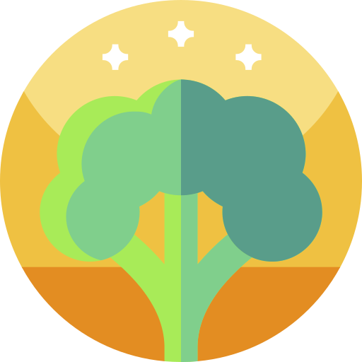brócoli Geometric Flat Circular Flat icono