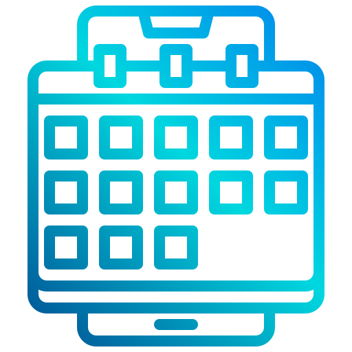 달력 xnimrodx Lineal Gradient icon