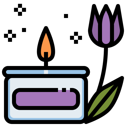 Aromatic candle dDara Lineal Color icon