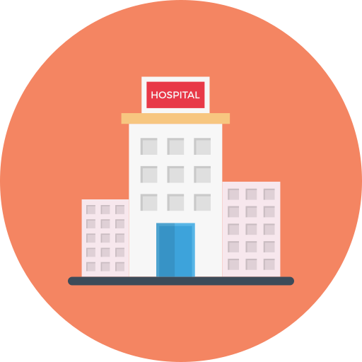 Hospital Vector Stall Flat icon
