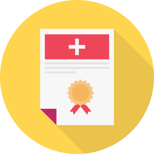 certificat médical Generic Circular Icône