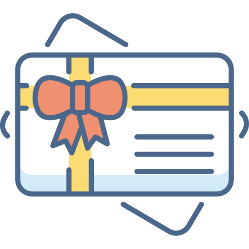 Gift card Generic Outline Color icon