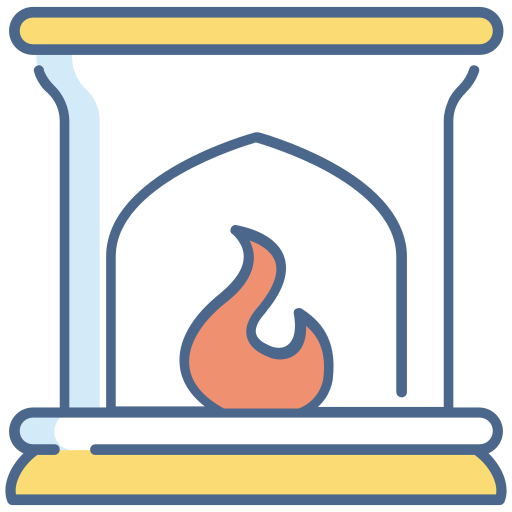 Fireplace Generic Outline Color icon