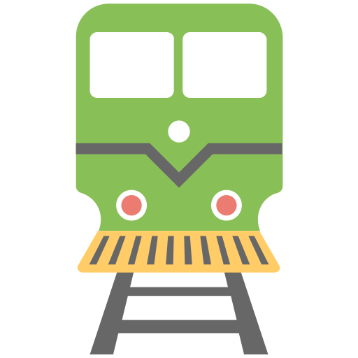 Train Creative Stall Premium Flat icon