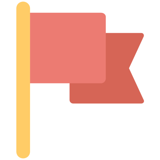 einfache flagge Creative Stall Premium Flat icon