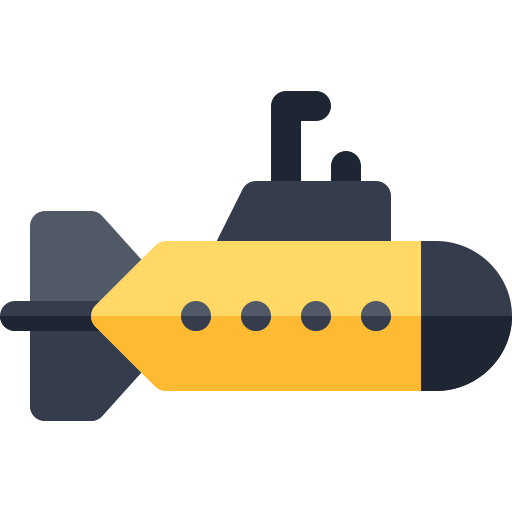 潜水艦 Basic Rounded Flat icon