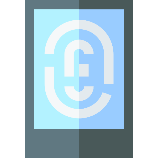 impronta digitale Basic Straight Flat icona