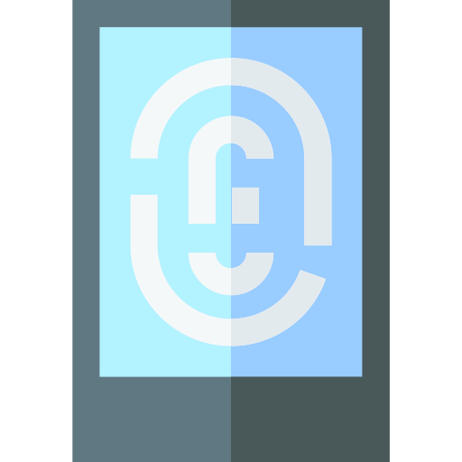 Fingerprint Basic Straight Flat icon