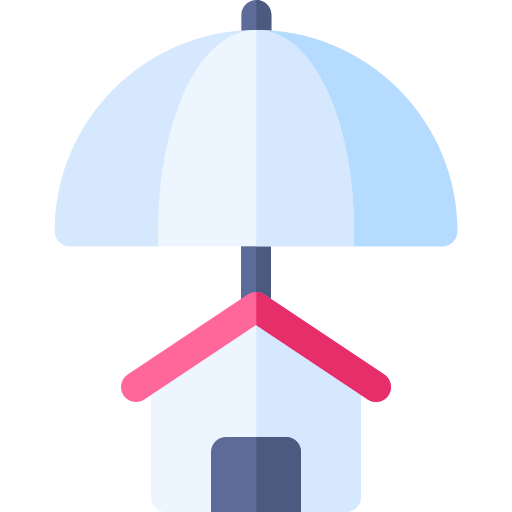 seguro de hogar Basic Rounded Flat icono