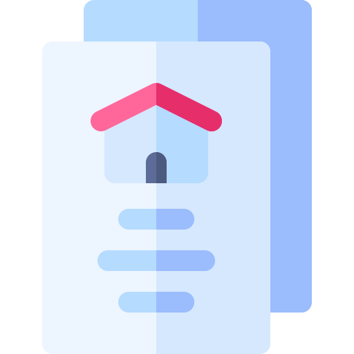 Contract Basic Rounded Flat icon