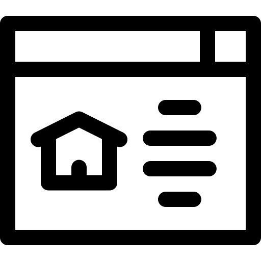 immobiliare Basic Rounded Lineal icona