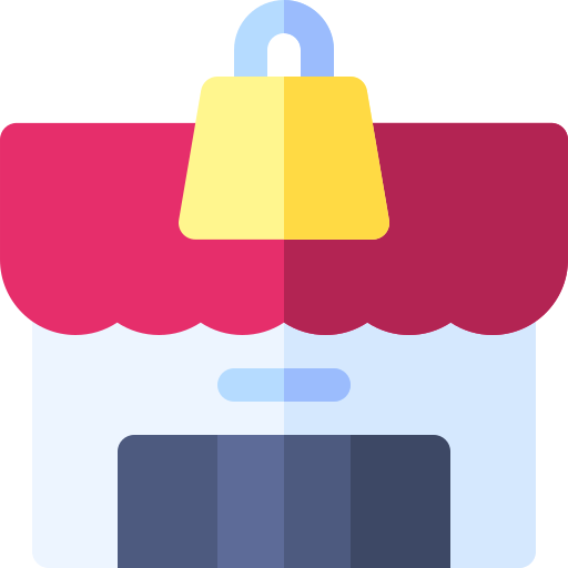Shopping store Basic Rounded Flat icon