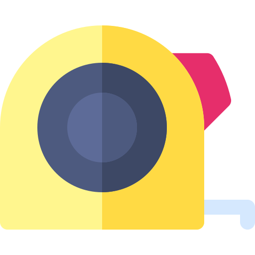 측정 테이프 Basic Rounded Flat icon