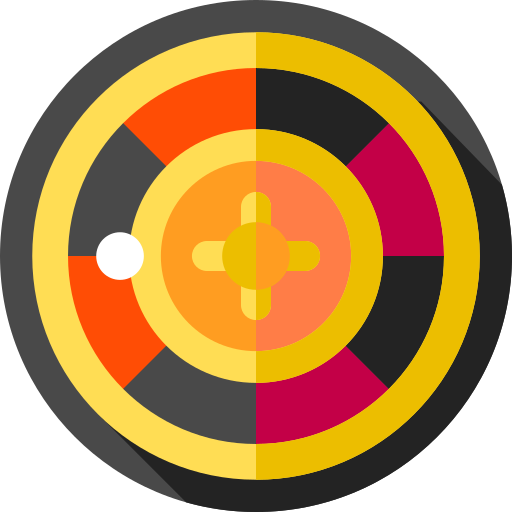 roulette wiel Flat Circular Flat icoon