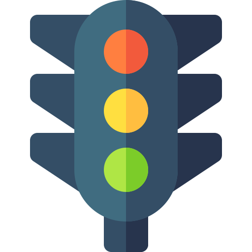 Traffic lights Basic Rounded Flat icon