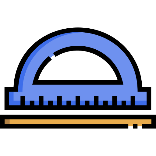 winkelmesser Detailed Straight Lineal color icon