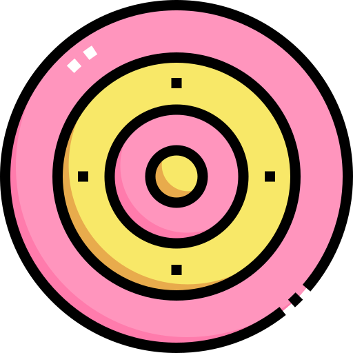 Dartboard Detailed Straight Lineal color icon